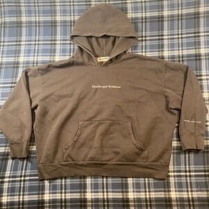 Call Her Daddy Health Wellness Oversized Hoodie Sz M Charcoal Maybe Next Year